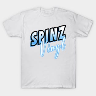 Spinz Vinyl Logo Blue T-Shirt